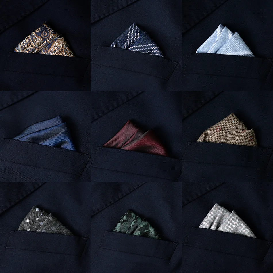 Pocket Square Set - 2pcs Men's Suit Pocket Towel Handkerchief