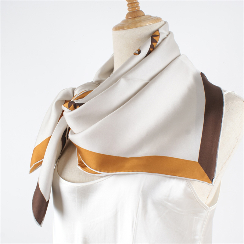 Face Scarf Mask - 100% Mulberry Silk Scarf Neckerchief Square