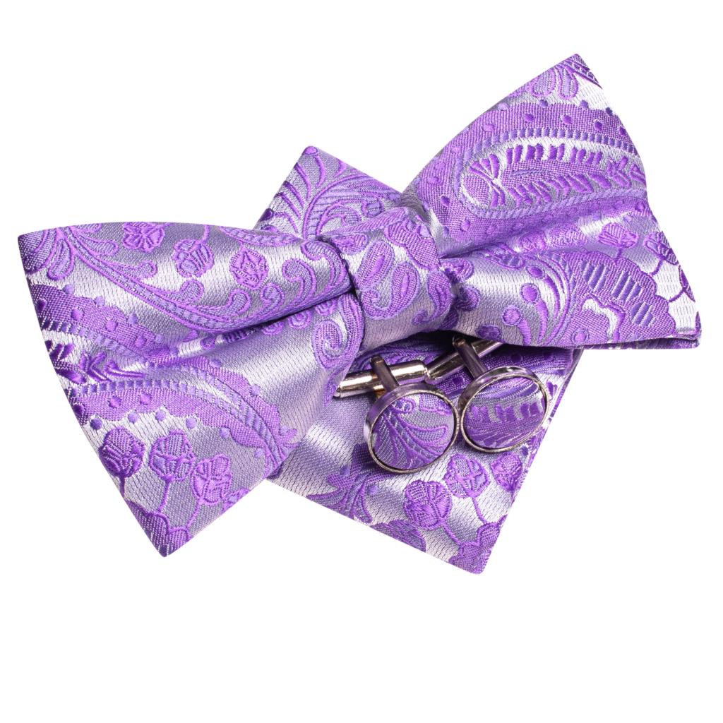 Purple Lilac Lavender Pansy Vi - Bow Tie Pre Tied 评论和价格