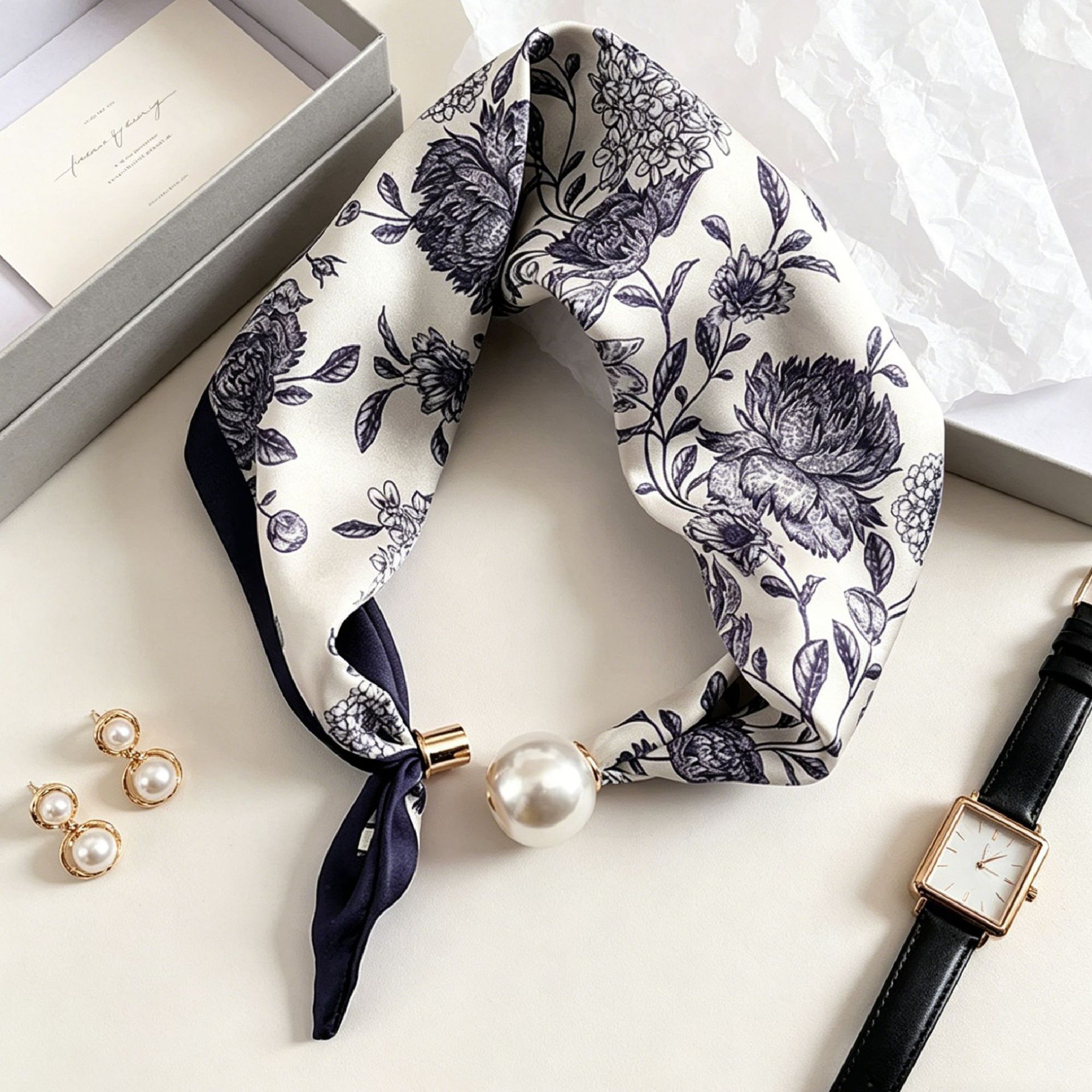 Luxury Knight Pearl Magnetic S - Face Scarf Mask 评论和价格