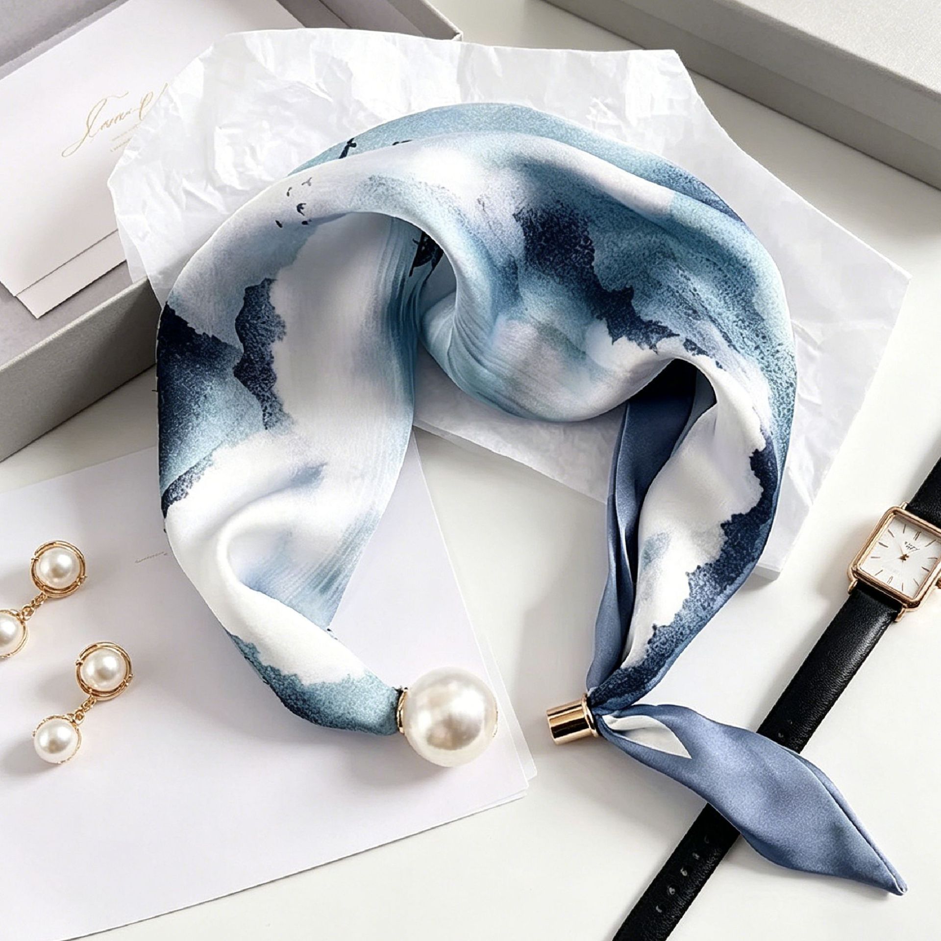 Luxury Knight Pearl Magnetic S - Face Scarf Mask 评论和价格