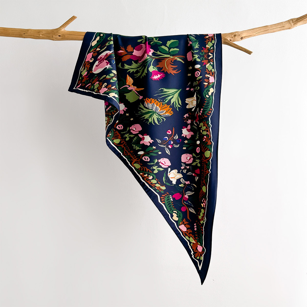 Floral Printed Square Scarf Fo - Face Scarf Mask 评论和价格
