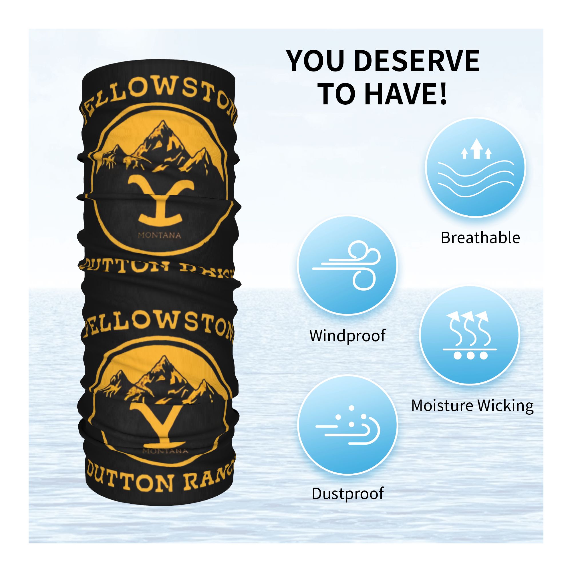 Dutton Ranch Yellowstone Logo  - Neck Warmer Tube 评论和价格