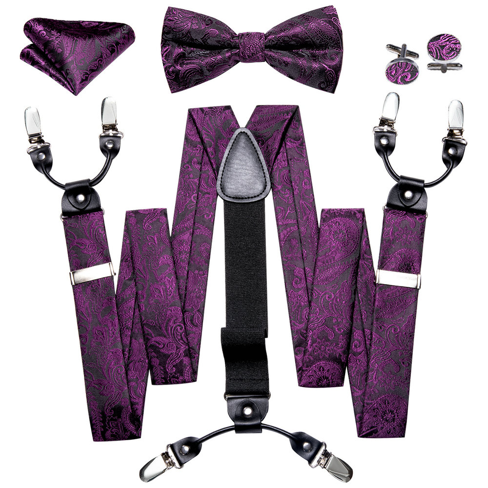 Suspenders For Men's Pants Exq - Bow Tie Pre Tied 评论和价格