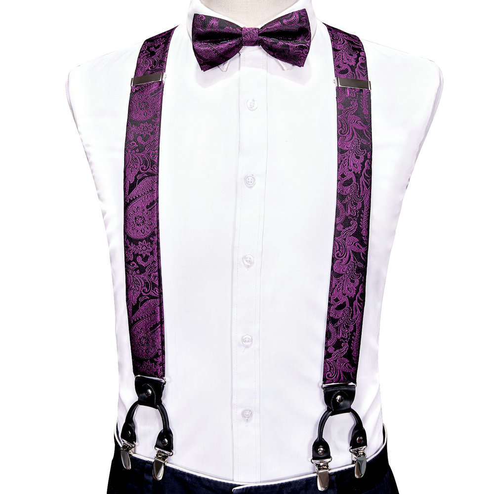Suspenders For Men's Pants Exq - Bow Tie Pre Tied 评论和价格