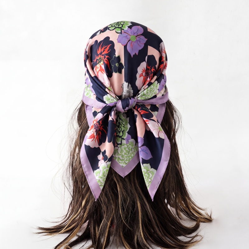 Print Silk Scarf Fashion Turba - Face Scarf Mask 评论和价格