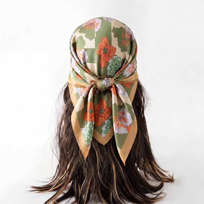 Print Silk Scarf Fashion Turba - Face Scarf Mask 评论和价格