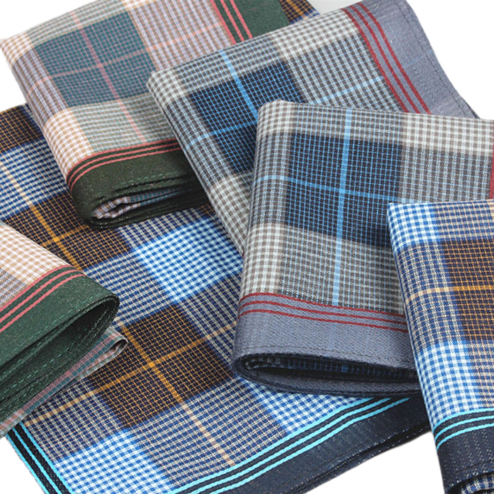 6Pcs Pocket Square Hankies, Un - Handkerchief Cotton Men 评论和价格