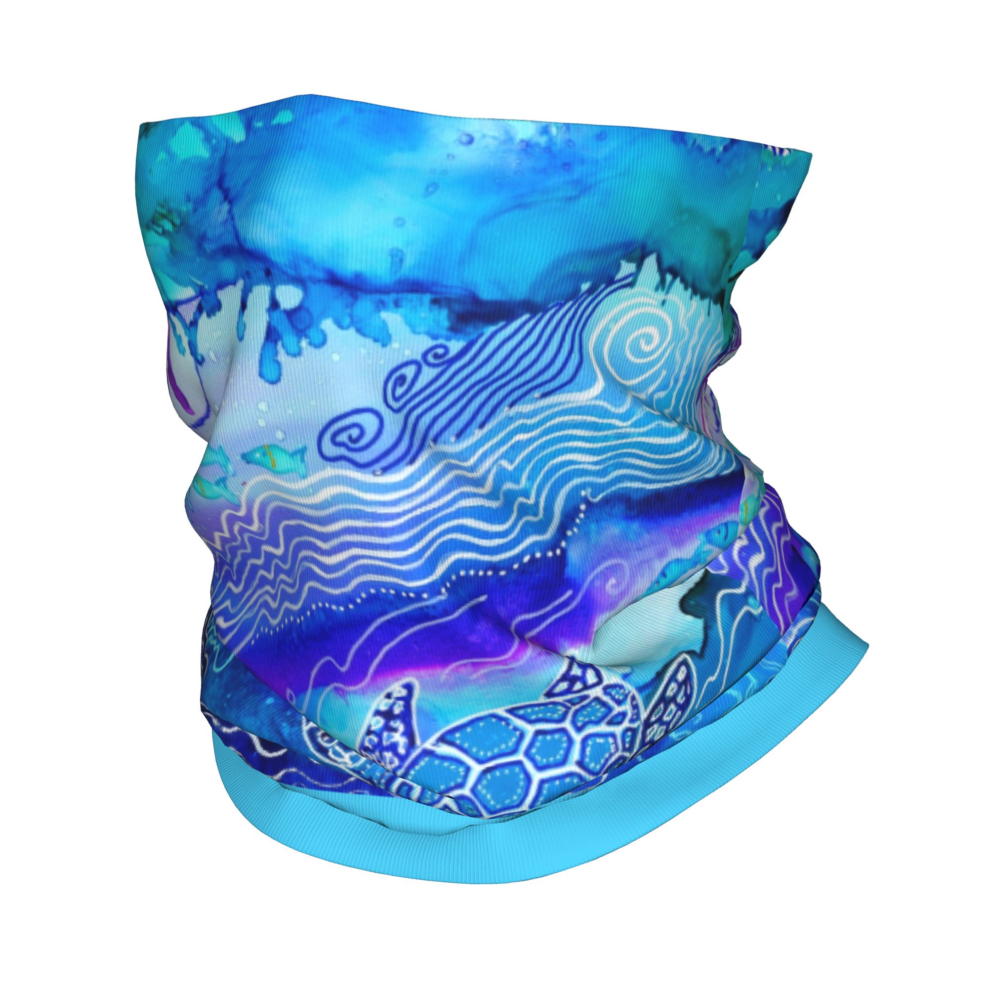 Custom Ocean Turtle Dive Winte - Neck Warmer Tube 评论和价格