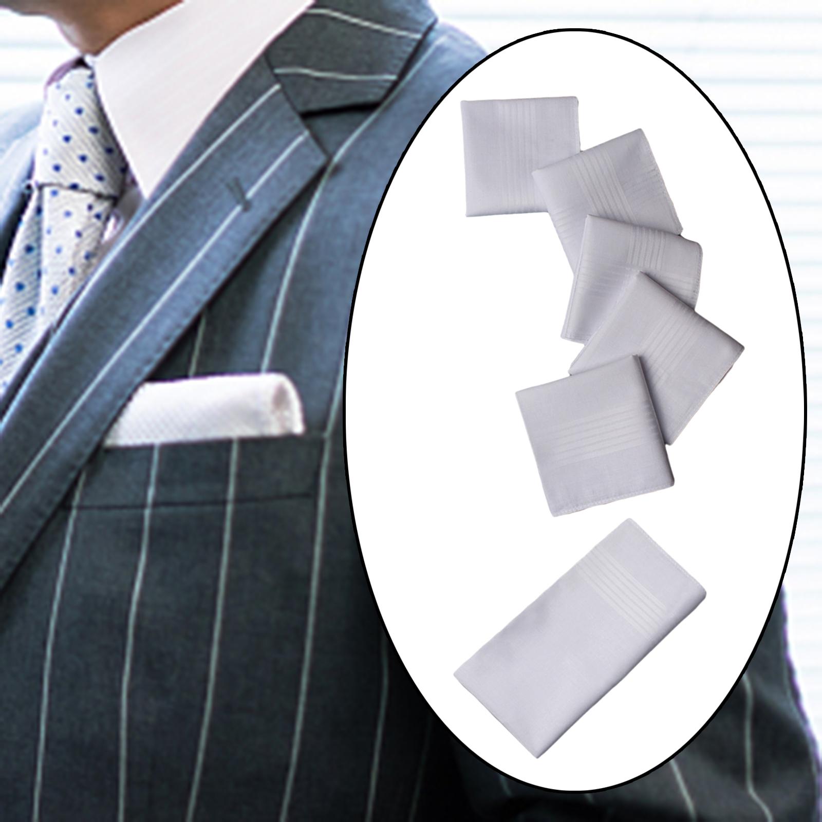 6x Mens Handkerchief Hankies G - Handkerchief Cotton Men 评论和价格